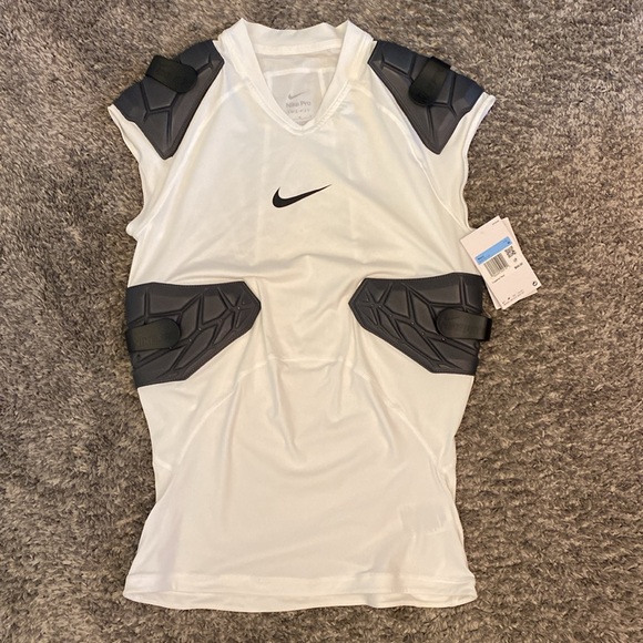 Nike Pro HyperStrong Men's 4-Pad Football Top AQ2733-100 Size Medium NWT - Picture 3 of 6